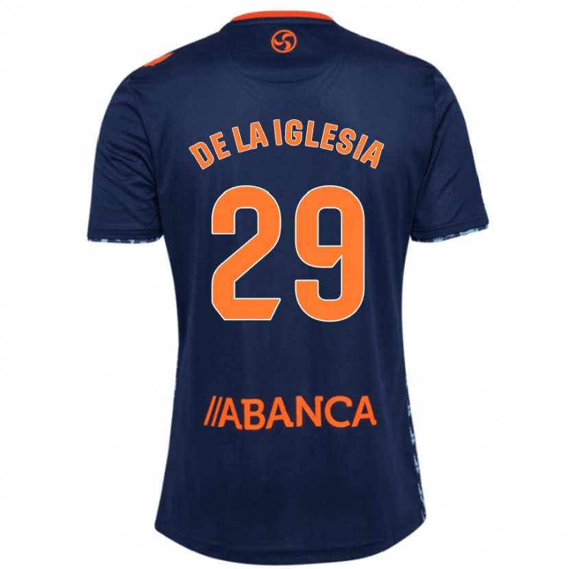 Danxen Niño Camiseta David De La Iglesia #29 Azul Marino 2ª Equipación 2024/25 La Camisa