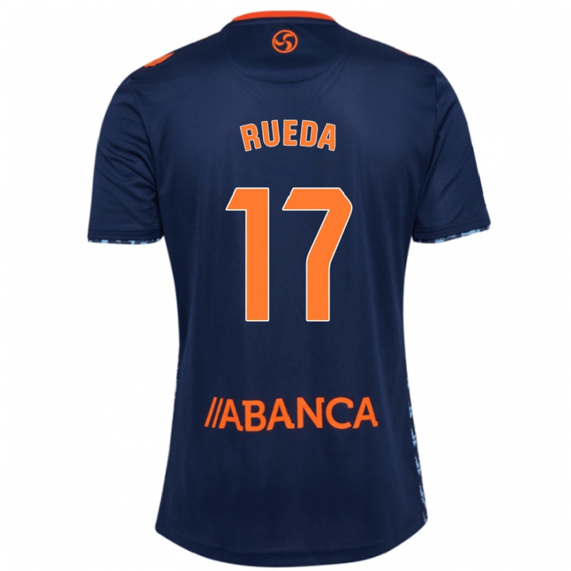 Danxen Niño Camiseta Javi Rueda #17 Azul Marino 2ª Equipación 2024/25 La Camisa