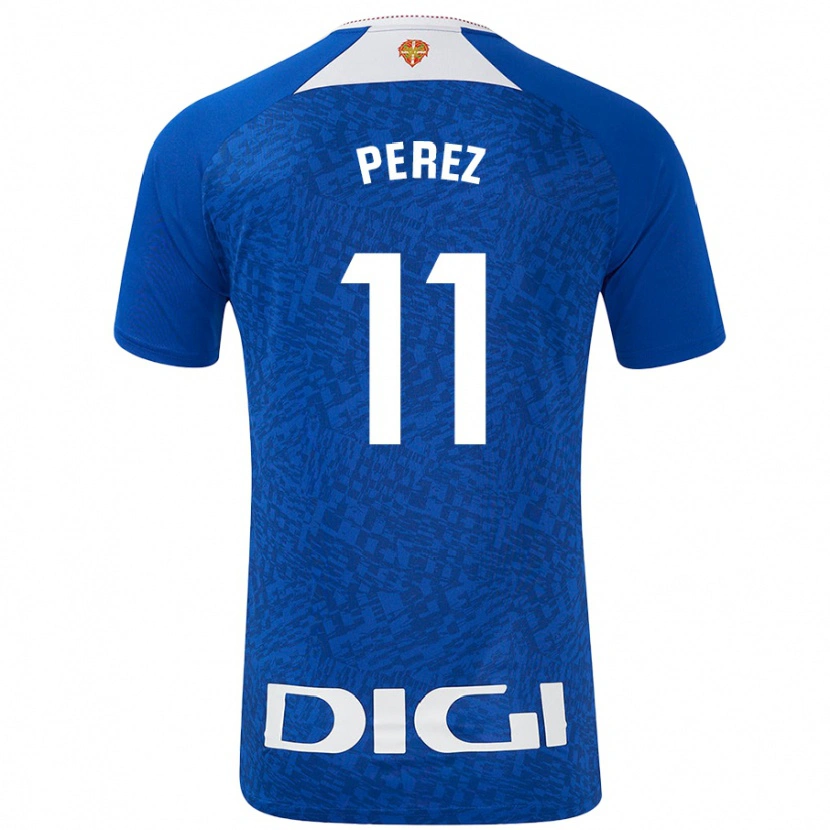 Danxen Niño Camiseta Adrián Pérez #11 Azul Real 2ª Equipación 2024/25 La Camisa