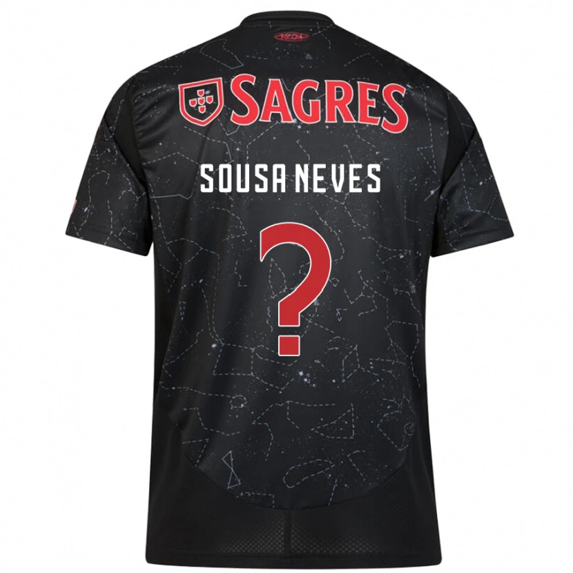 Danxen Niño Camiseta Dilan Alison Sousa Neves #0 Negro Rojo 2ª Equipación 2024/25 La Camisa