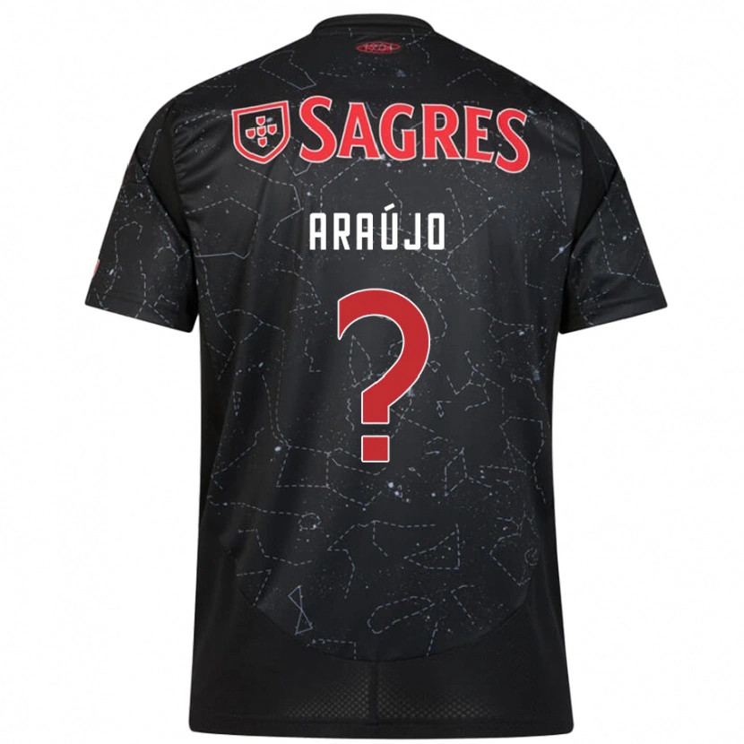 Danxen Niño Camiseta Ismail Araújo #0 Negro Rojo 2ª Equipación 2024/25 La Camisa