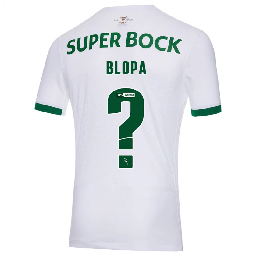 Danxen Niño Camiseta Salvador Blopa #0 Blanco Verde 2ª Equipación 2024/25 La Camisa