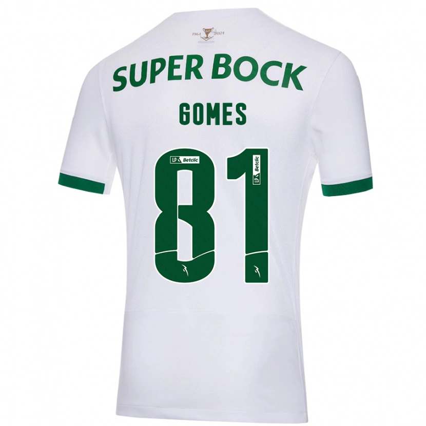 Danxen Niño Camiseta Salvador Gomes #81 Blanco Verde 2ª Equipación 2024/25 La Camisa