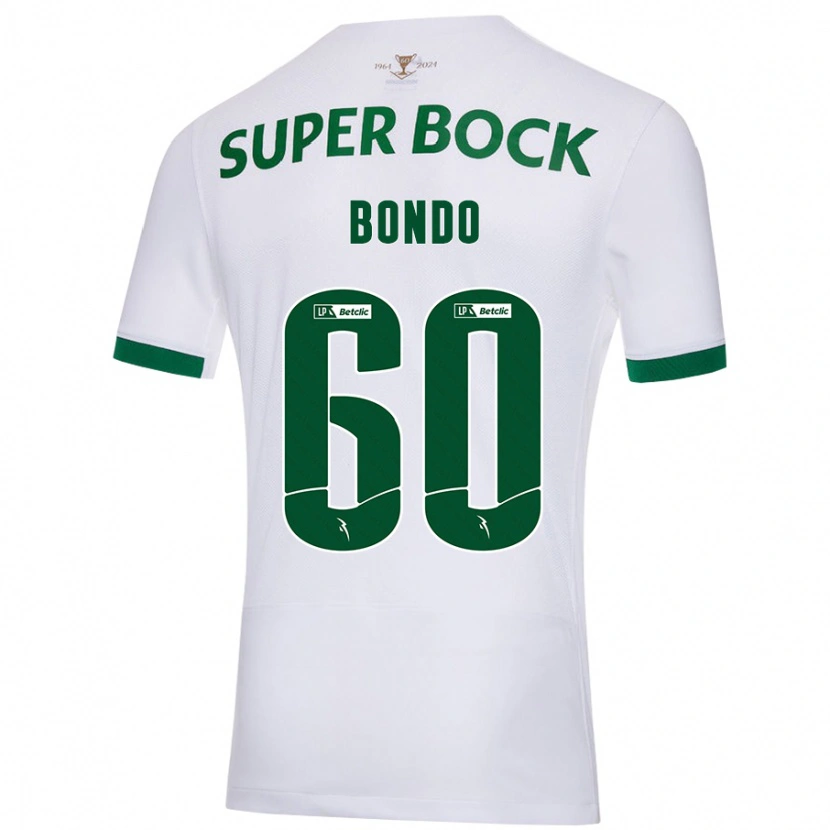 Danxen Niño Camiseta Pedro Bondo #60 Blanco Verde 2ª Equipación 2024/25 La Camisa