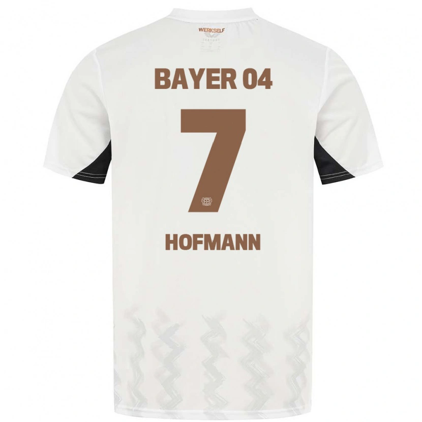 Danxen Niño Camiseta Jonas Hofmann #7 Blanco Negro 2ª Equipación 2024/25 La Camisa