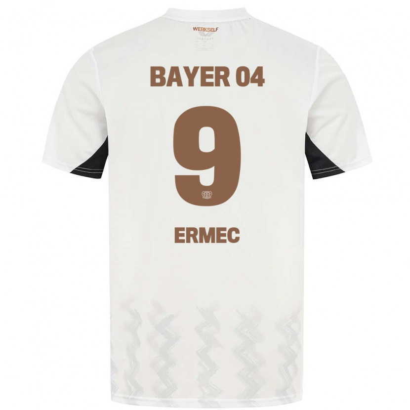 Danxen Niño Camiseta Berkan Ermec #9 Blanco Negro 2ª Equipación 2024/25 La Camisa