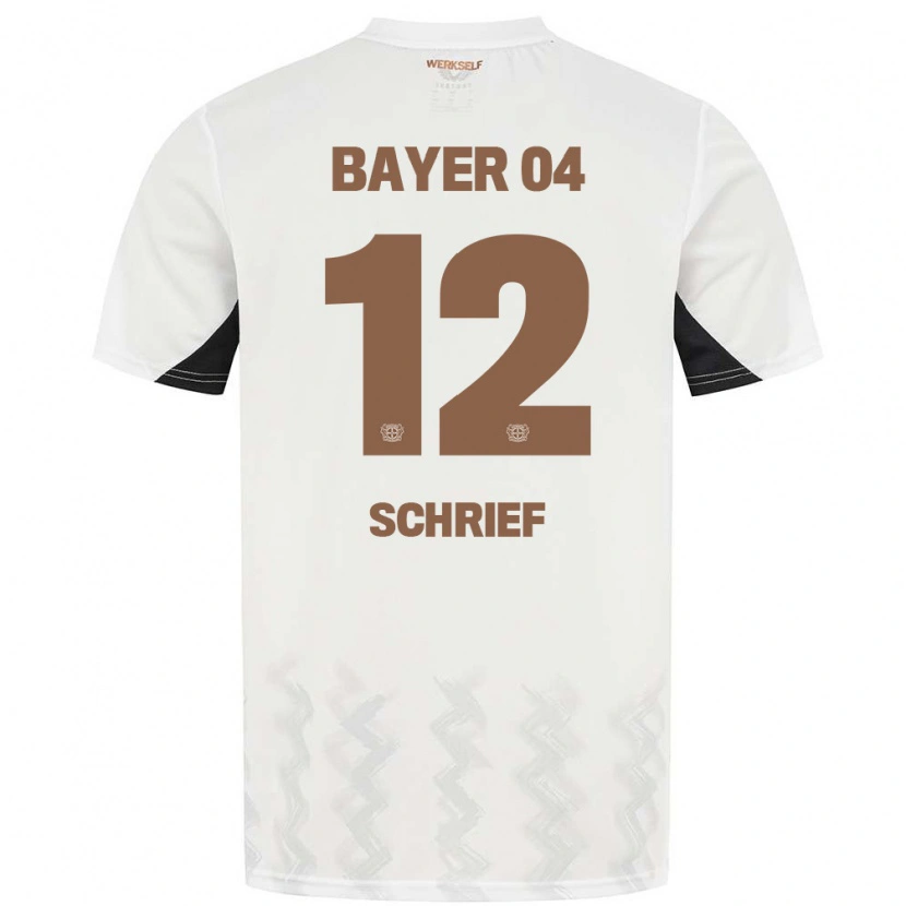 Danxen Niño Camiseta Moritz Schrief #12 Blanco Negro 2ª Equipación 2024/25 La Camisa