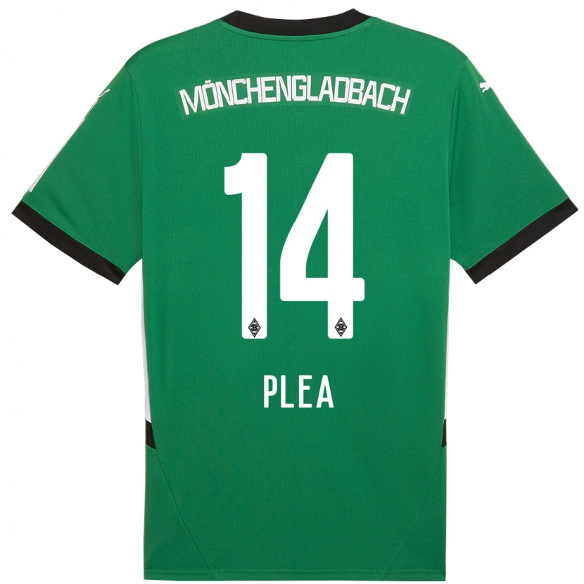Danxen Niño Camiseta Alassane Plea #14 Verde Blanco 2ª Equipación 2024/25 La Camisa