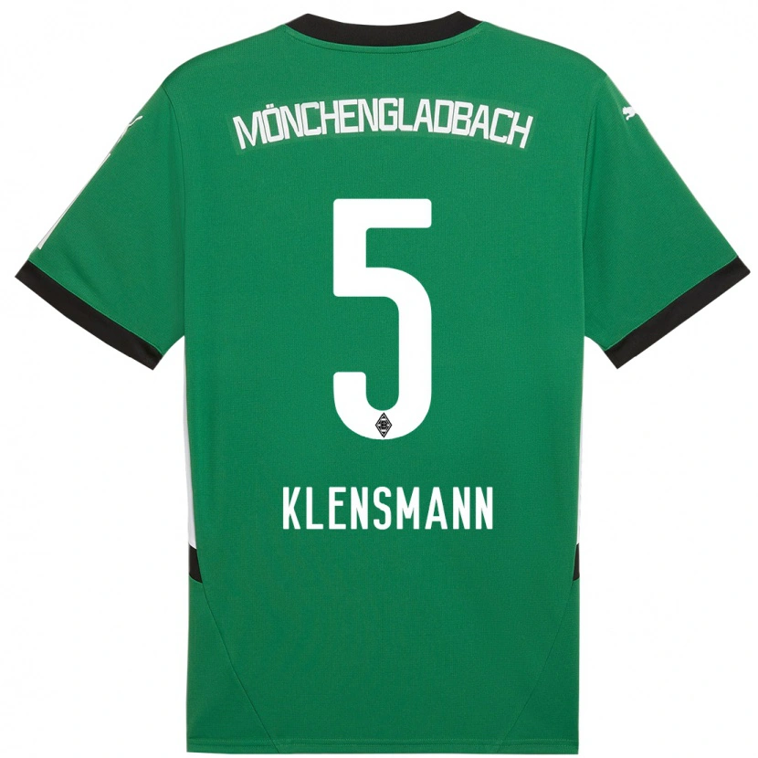 Danxen Niño Camiseta Paula Klensmann #5 Verde Blanco 2ª Equipación 2024/25 La Camisa
