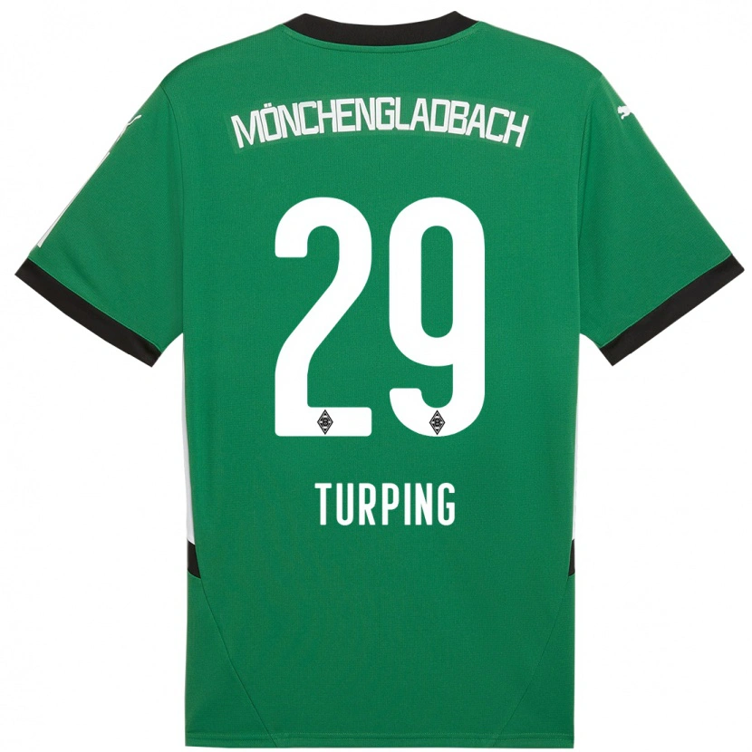 Danxen Niño Camiseta Selim Turping #29 Verde Blanco 2ª Equipación 2024/25 La Camisa