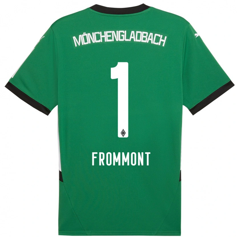 Danxen Niño Camiseta Romina Frommont #1 Verde Blanco 2ª Equipación 2024/25 La Camisa