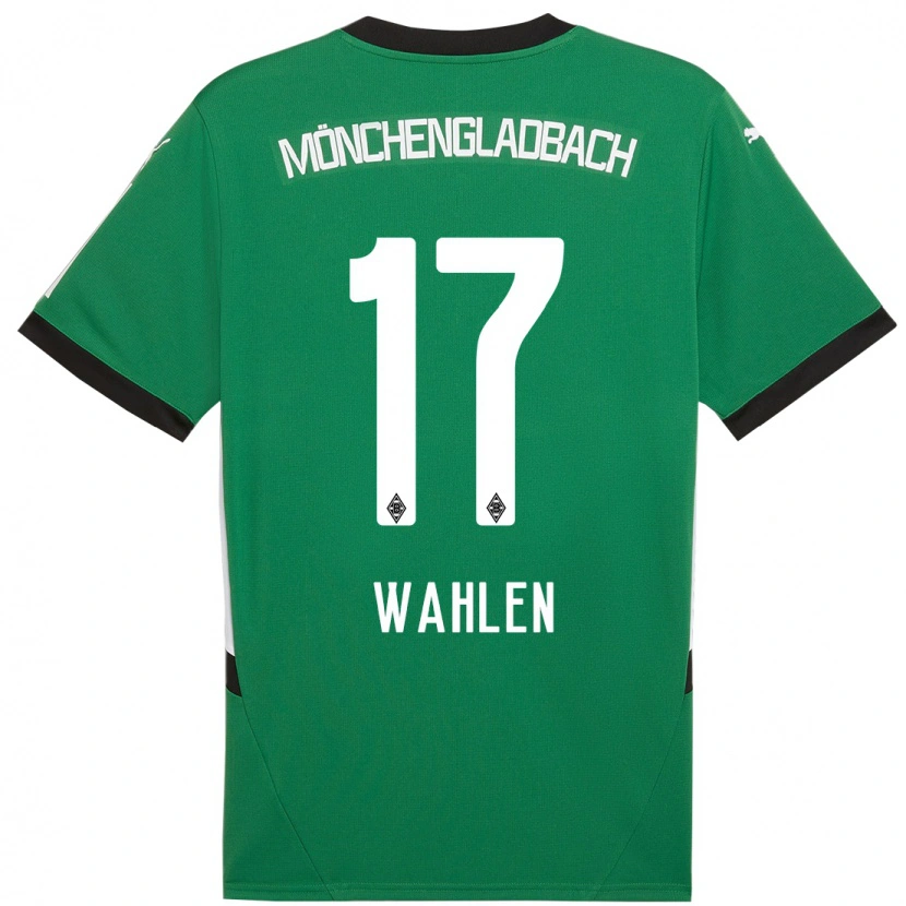 Danxen Niño Camiseta Vanessa Wahlen #17 Verde Blanco 2ª Equipación 2024/25 La Camisa