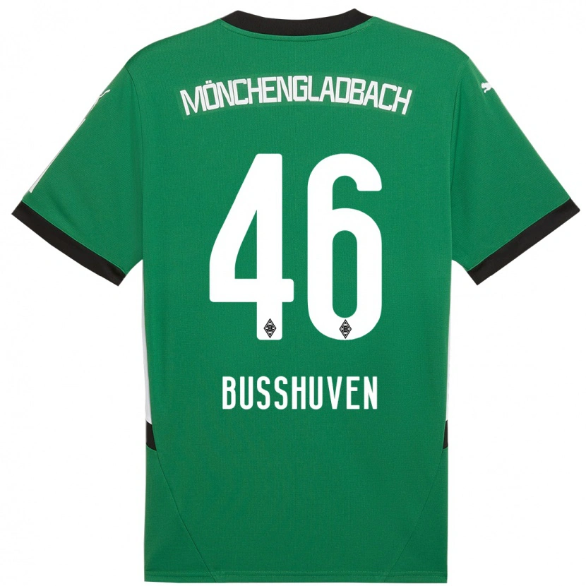 Danxen Niño Camiseta Alina Busshuven #46 Verde Blanco 2ª Equipación 2024/25 La Camisa