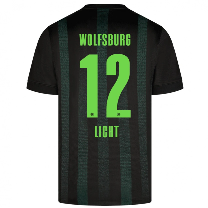Danxen Niño Camiseta Philipp Licht #12 Verde Oscuro 2ª Equipación 2024/25 La Camisa