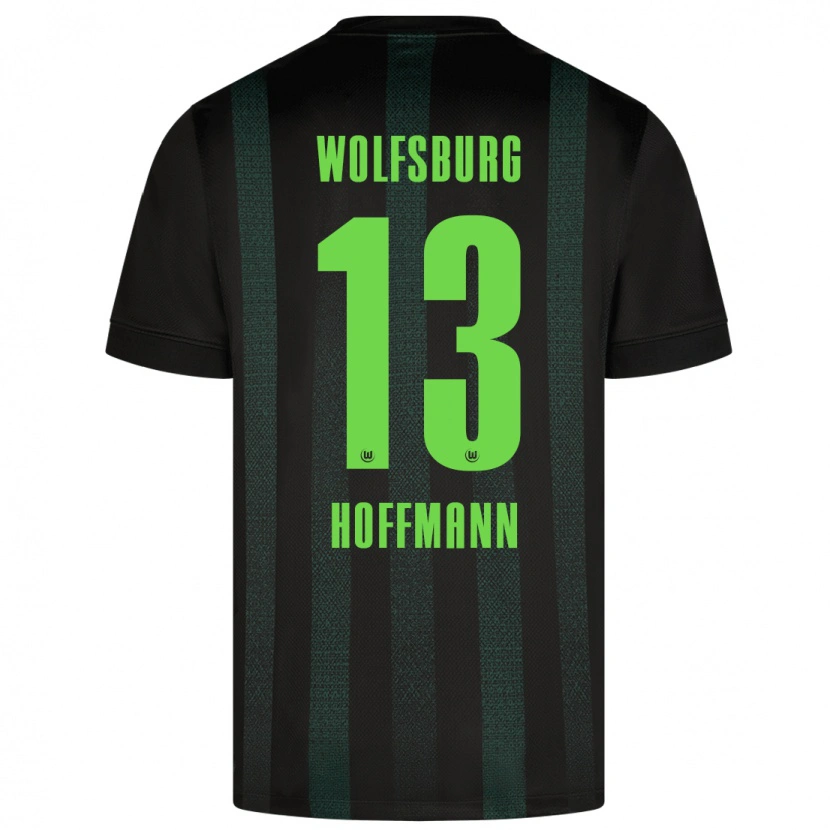 Danxen Niño Camiseta Nils Hoffmann #13 Verde Oscuro 2ª Equipación 2024/25 La Camisa