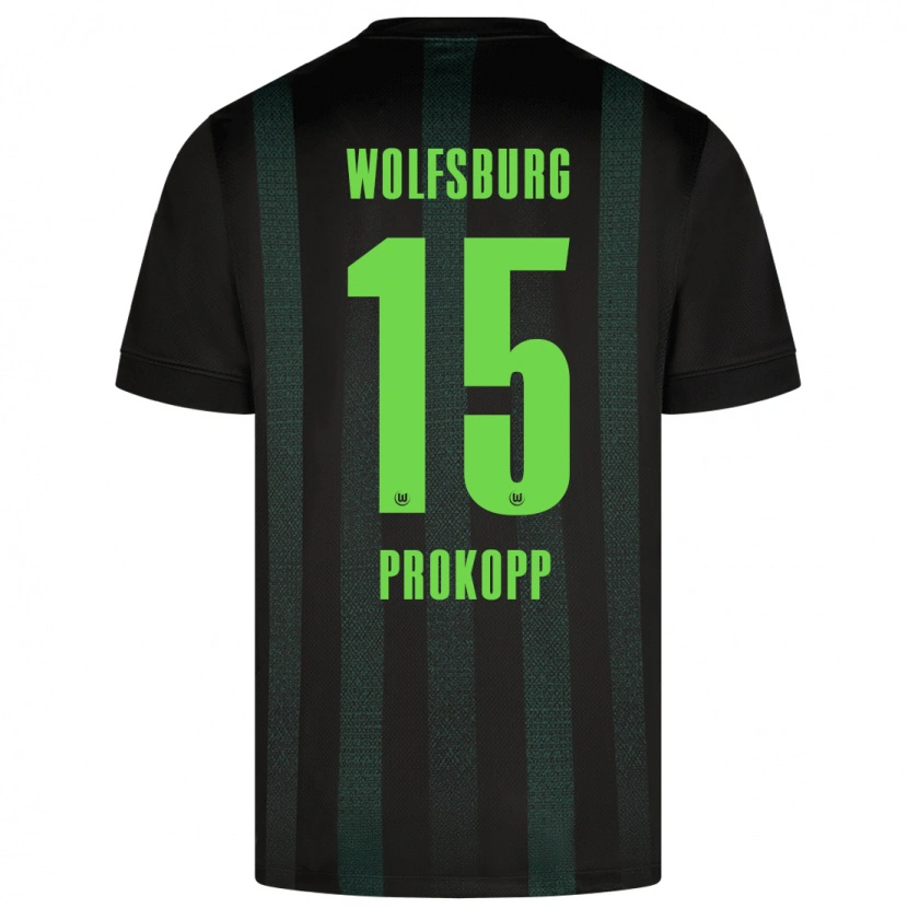 Danxen Niño Camiseta Oskar Prokopp #15 Verde Oscuro 2ª Equipación 2024/25 La Camisa