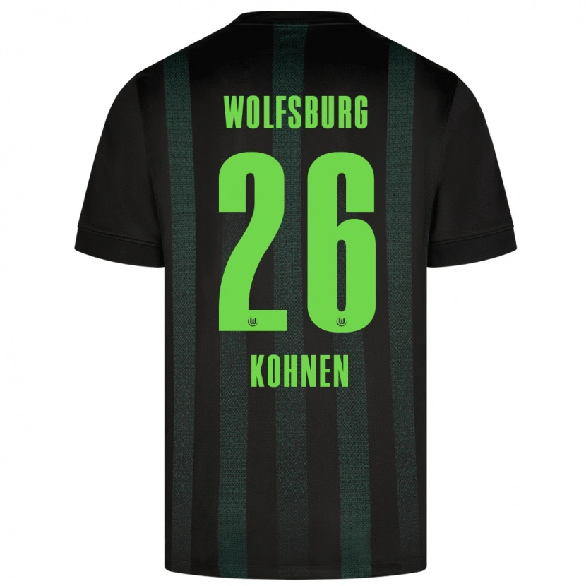 Danxen Niño Camiseta Ben Kohnen #26 Verde Oscuro 2ª Equipación 2024/25 La Camisa