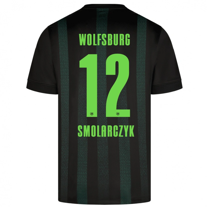 Danxen Niño Camiseta Nelly Smolarczyk #12 Verde Oscuro 2ª Equipación 2024/25 La Camisa