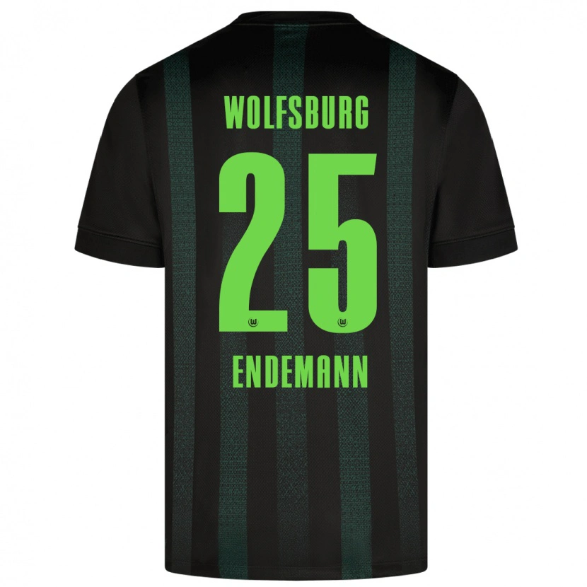 Danxen Niño Camiseta Vivien Endemann #25 Verde Oscuro 2ª Equipación 2024/25 La Camisa