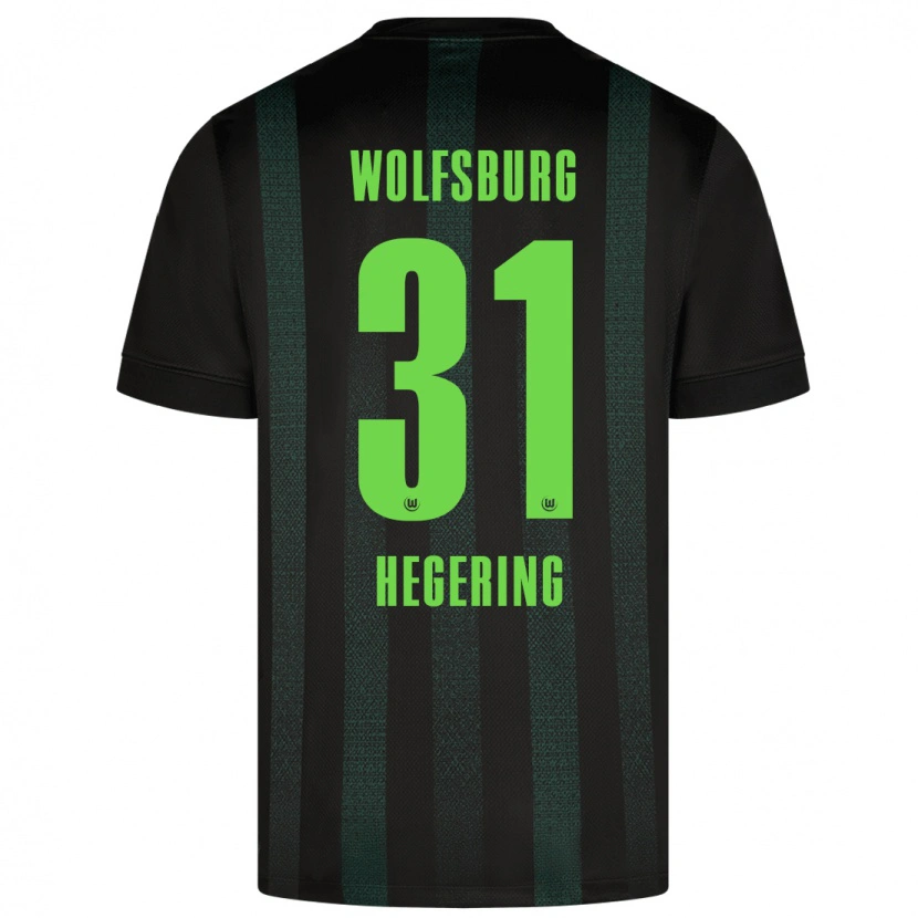 Danxen Niño Camiseta Marina Hegering #31 Verde Oscuro 2ª Equipación 2024/25 La Camisa