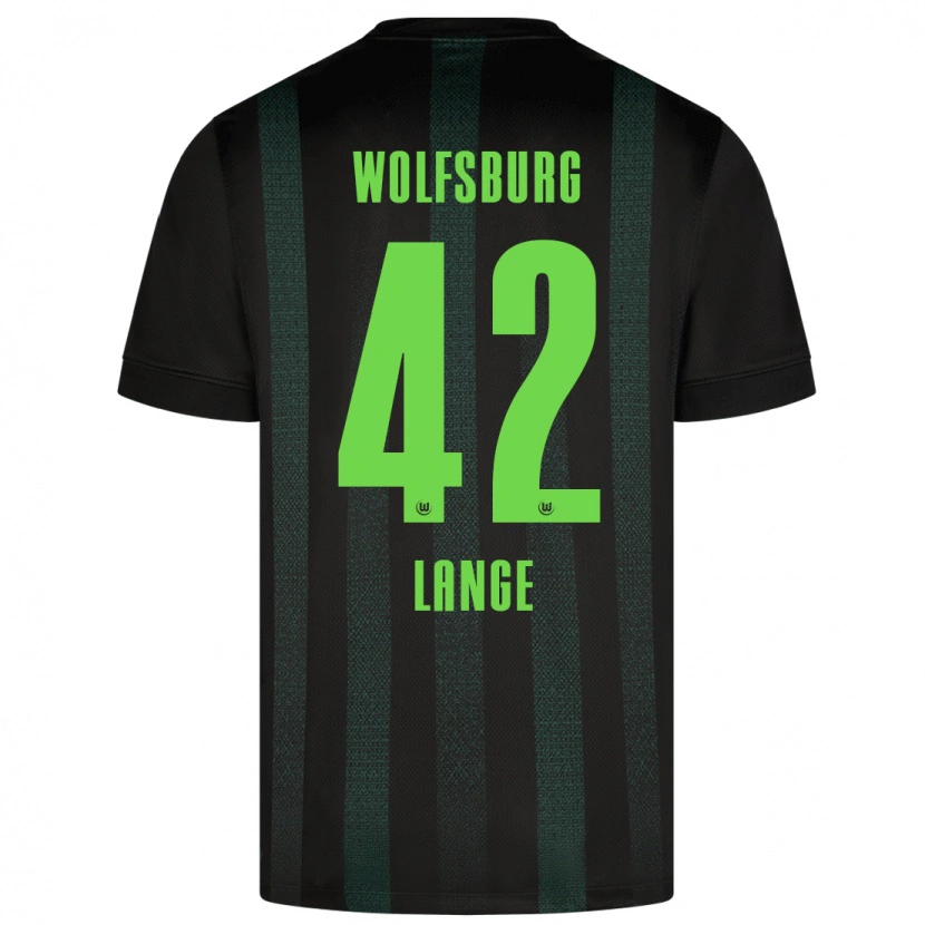 Danxen Niño Camiseta Felix Lange #42 Verde Oscuro 2ª Equipación 2024/25 La Camisa