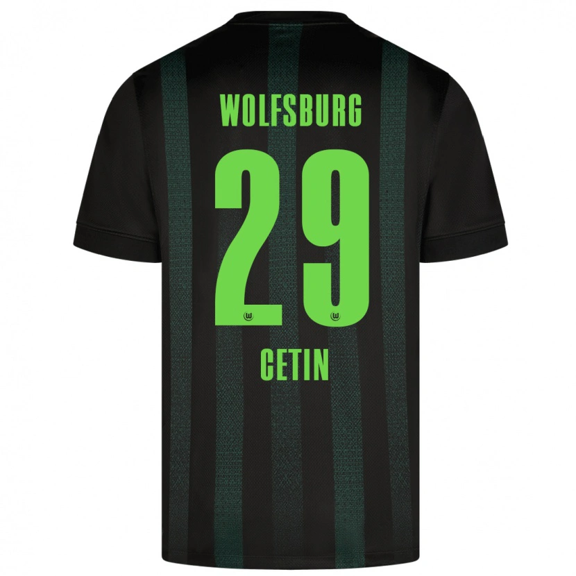 Danxen Niño Camiseta Erkan Cetin #29 Verde Oscuro 2ª Equipación 2024/25 La Camisa
