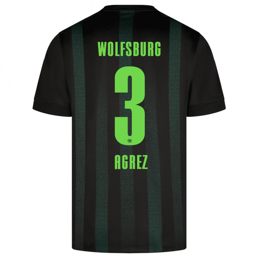 Danxen Niño Camiseta Sara Agrež #3 Verde Oscuro 2ª Equipación 2024/25 La Camisa