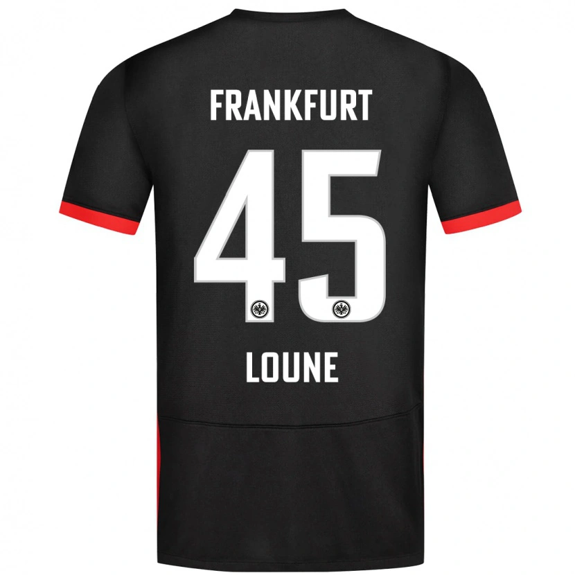 Danxen Niño Camiseta Mehdi Loune #45 Negro 2ª Equipación 2024/25 La Camisa