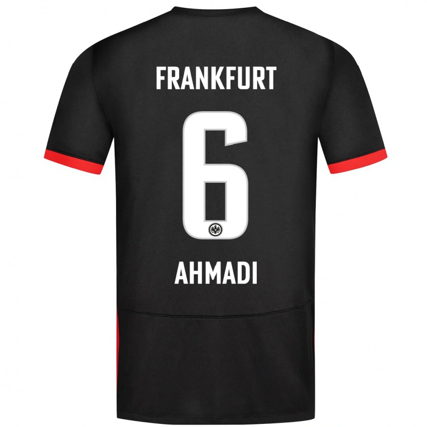 Danxen Niño Camiseta Shayan Ahmadi #6 Negro 2ª Equipación 2024/25 La Camisa