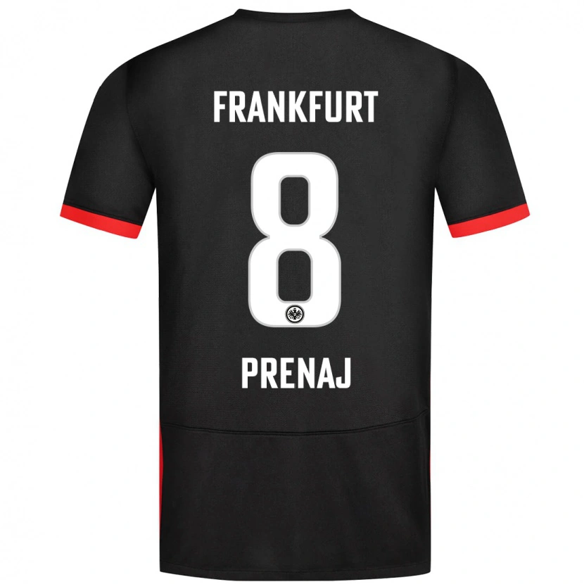 Danxen Niño Camiseta Christian Prenaj #8 Negro 2ª Equipación 2024/25 La Camisa