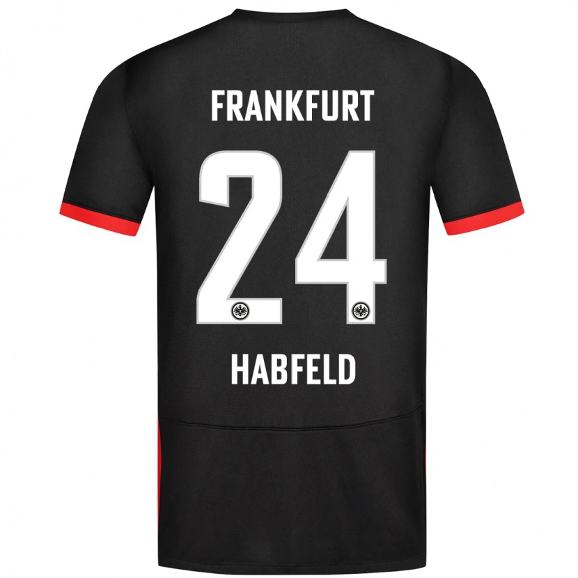 Danxen Niño Camiseta Josef Haßfeld #24 Negro 2ª Equipación 2024/25 La Camisa