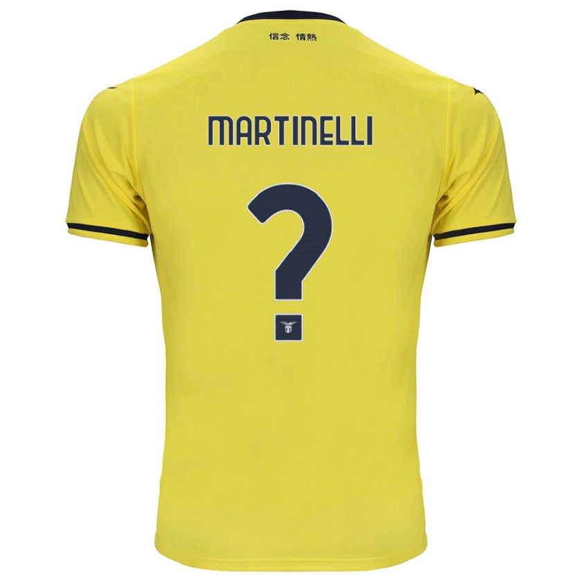 Danxen Niño Camiseta Leonardo Martinelli #0 Amarillo 2ª Equipación 2024/25 La Camisa
