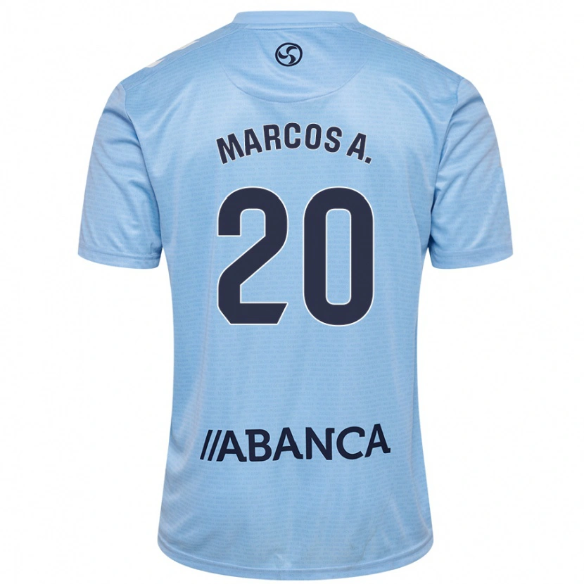 Danxen Hombre Camiseta Marcos Alonso #20 Azul Rojo 1ª Equipación 2024/25 La Camisa