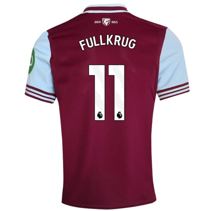 Danxen Hombre Camiseta Niclas Füllkrug #11 Rojo Oscuro 1ª Equipación 2024/25 La Camisa
