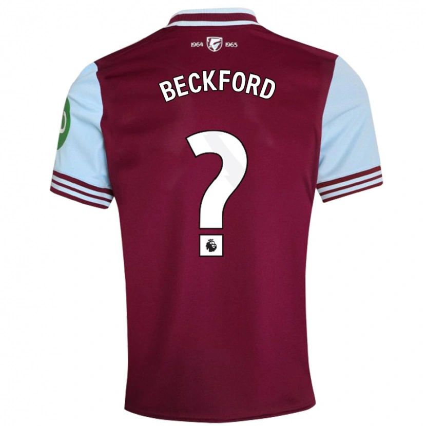 Danxen Hombre Camiseta Lewis Beckford #0 Rojo Oscuro 1ª Equipación 2024/25 La Camisa