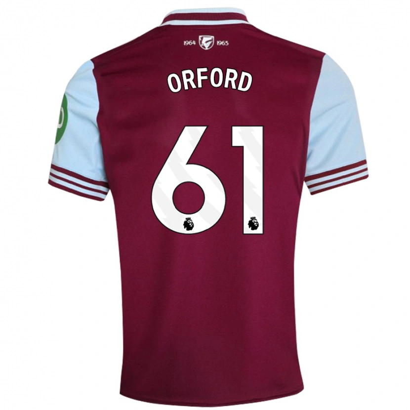 Danxen Hombre Camiseta Lewis Orford #61 Rojo Oscuro 1ª Equipación 2024/25 La Camisa