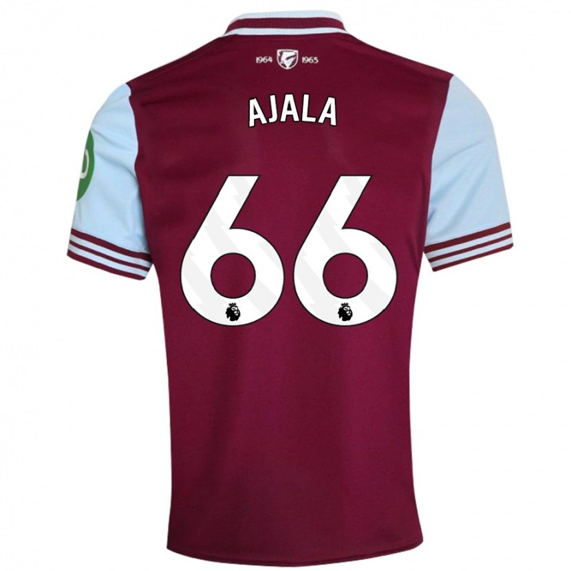 Danxen Hombre Camiseta Joshua Ajala #66 Rojo Oscuro 1ª Equipación 2024/25 La Camisa