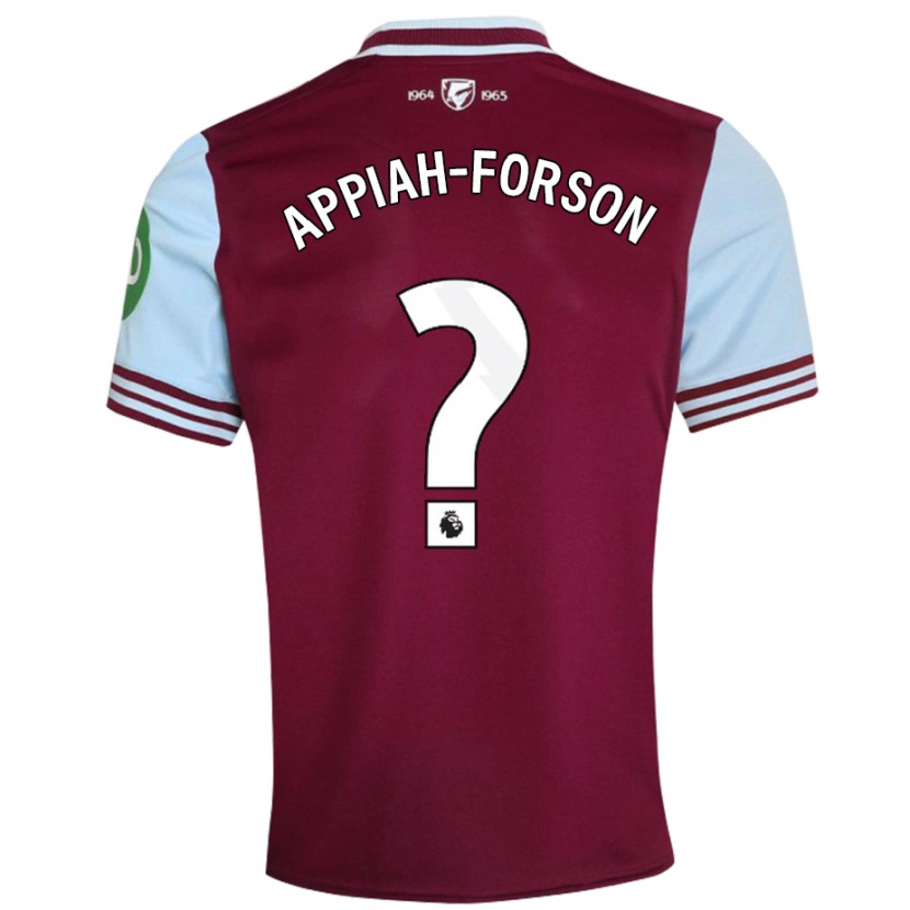 Danxen Hombre Camiseta Keenan Appiah-Forson #0 Rojo Oscuro 1ª Equipación 2024/25 La Camisa