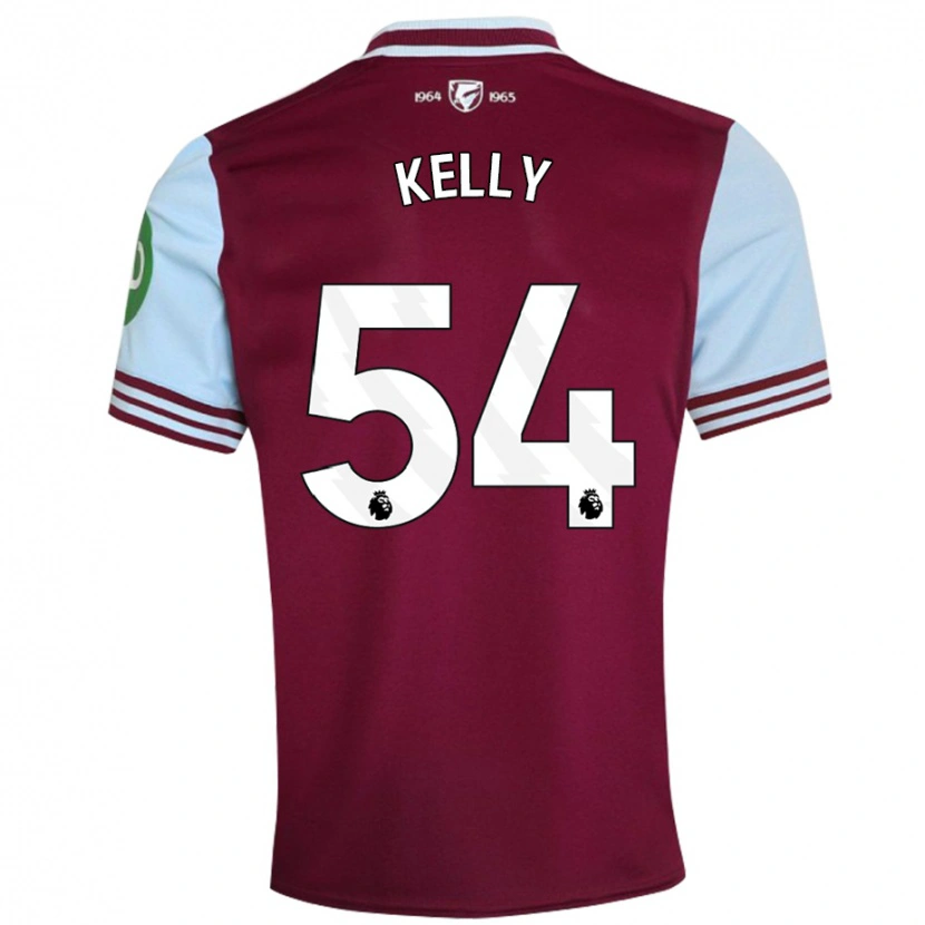 Danxen Hombre Camiseta Patrick Kelly #54 Rojo Oscuro 1ª Equipación 2024/25 La Camisa