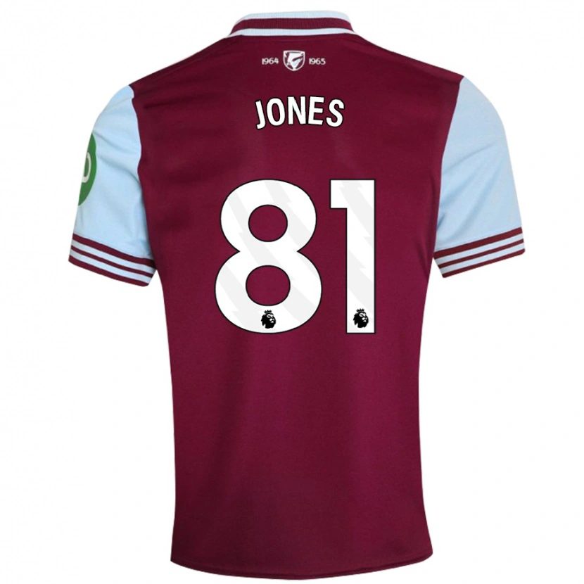 Danxen Hombre Camiseta Liam Jones #81 Rojo Oscuro 1ª Equipación 2024/25 La Camisa