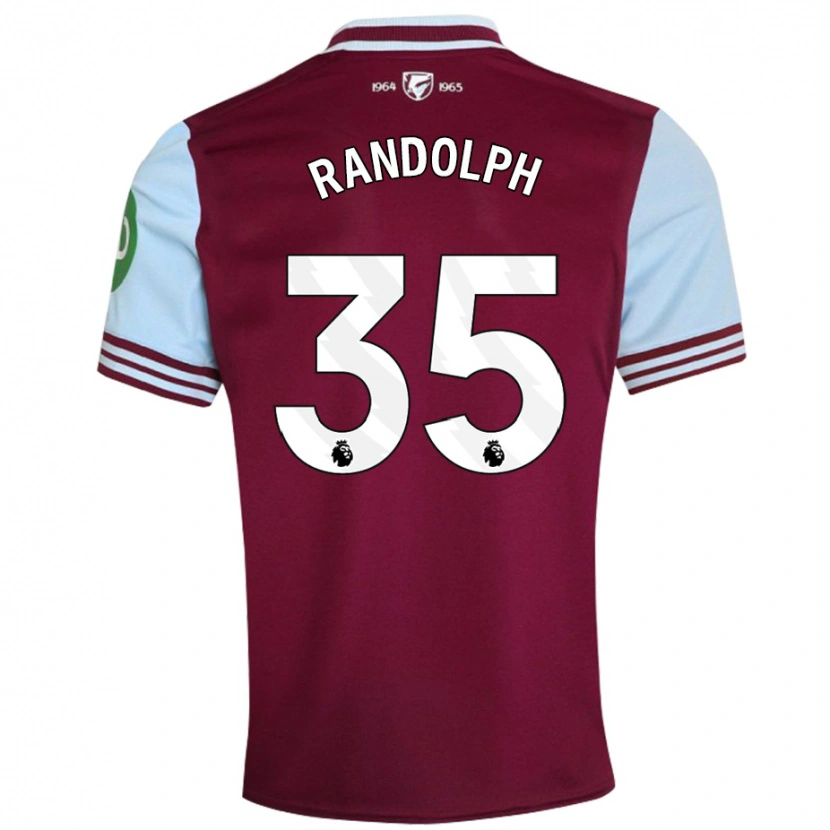 Danxen Hombre Camiseta Darren Randolph #35 Rojo Oscuro 1ª Equipación 2024/25 La Camisa