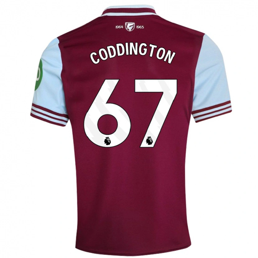 Danxen Hombre Camiseta Remy Coddington #67 Rojo Oscuro 1ª Equipación 2024/25 La Camisa