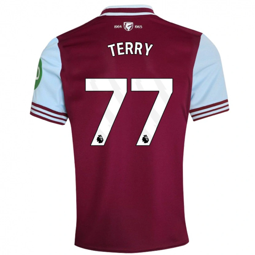 Danxen Hombre Camiseta Mason Terry #77 Rojo Oscuro 1ª Equipación 2024/25 La Camisa