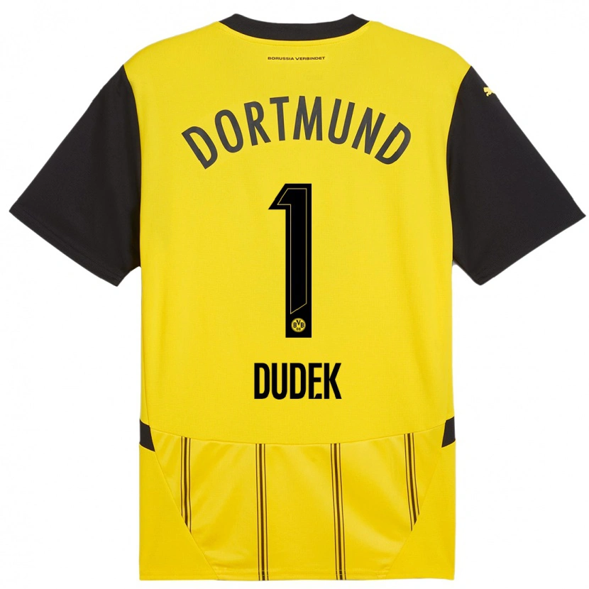 Danxen Hombre Camiseta Daniel Dudek #1 Amarillo Negro 1ª Equipación 2024/25 La Camisa