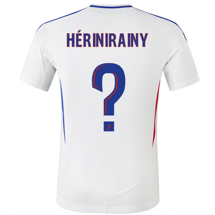 Danxen Hombre Camiseta Mark Hérinirainy #0 Blanco Azul 1ª Equipación 2024/25 La Camisa
