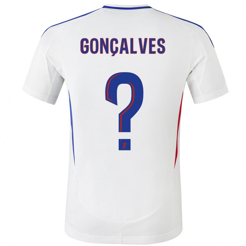 Danxen Hombre Camiseta Tiago Gonçalves #0 Blanco Azul 1ª Equipación 2024/25 La Camisa