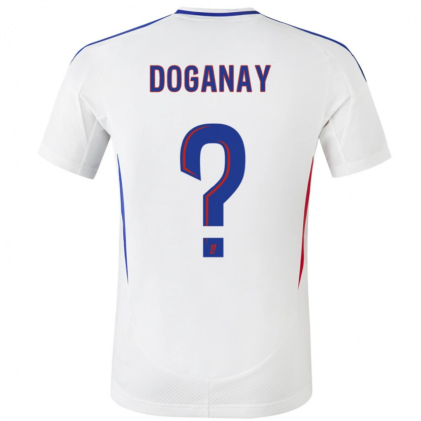 Danxen Hombre Camiseta Kenan Doganay #0 Blanco Azul 1ª Equipación 2024/25 La Camisa