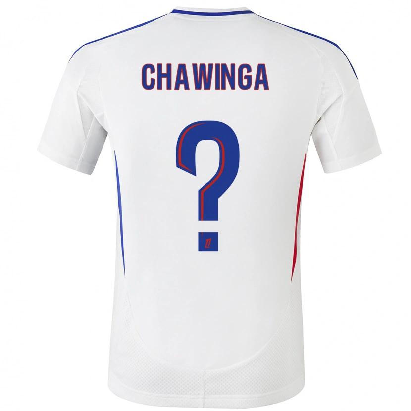 Danxen Hombre Camiseta Tabitha Chawinga #0 Blanco Azul 1ª Equipación 2024/25 La Camisa