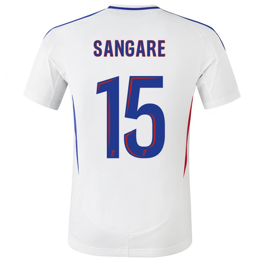 Danxen Hombre Camiseta Wassa Sangaré #15 Blanco Azul 1ª Equipación 2024/25 La Camisa