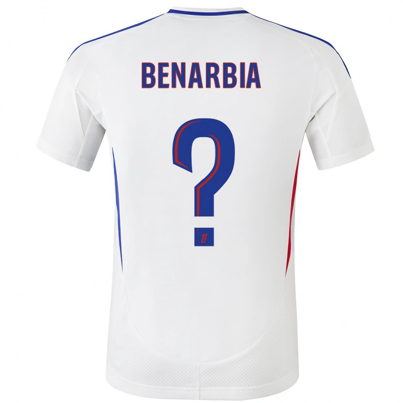Danxen Hombre Camiseta Fares Benarbia #0 Blanco Azul 1ª Equipación 2024/25 La Camisa